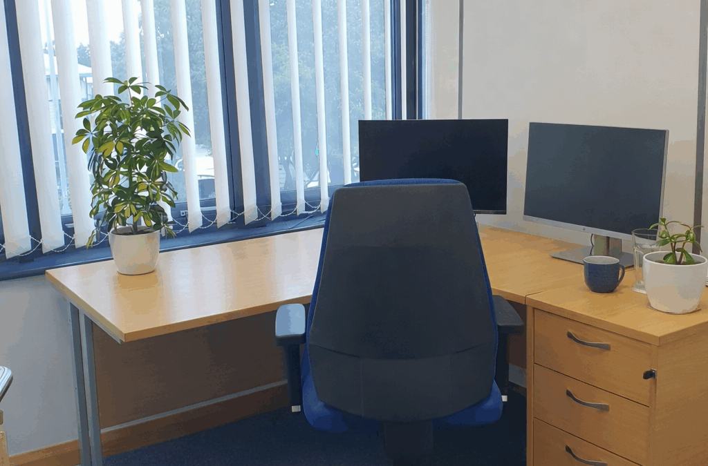 1 desk workspace